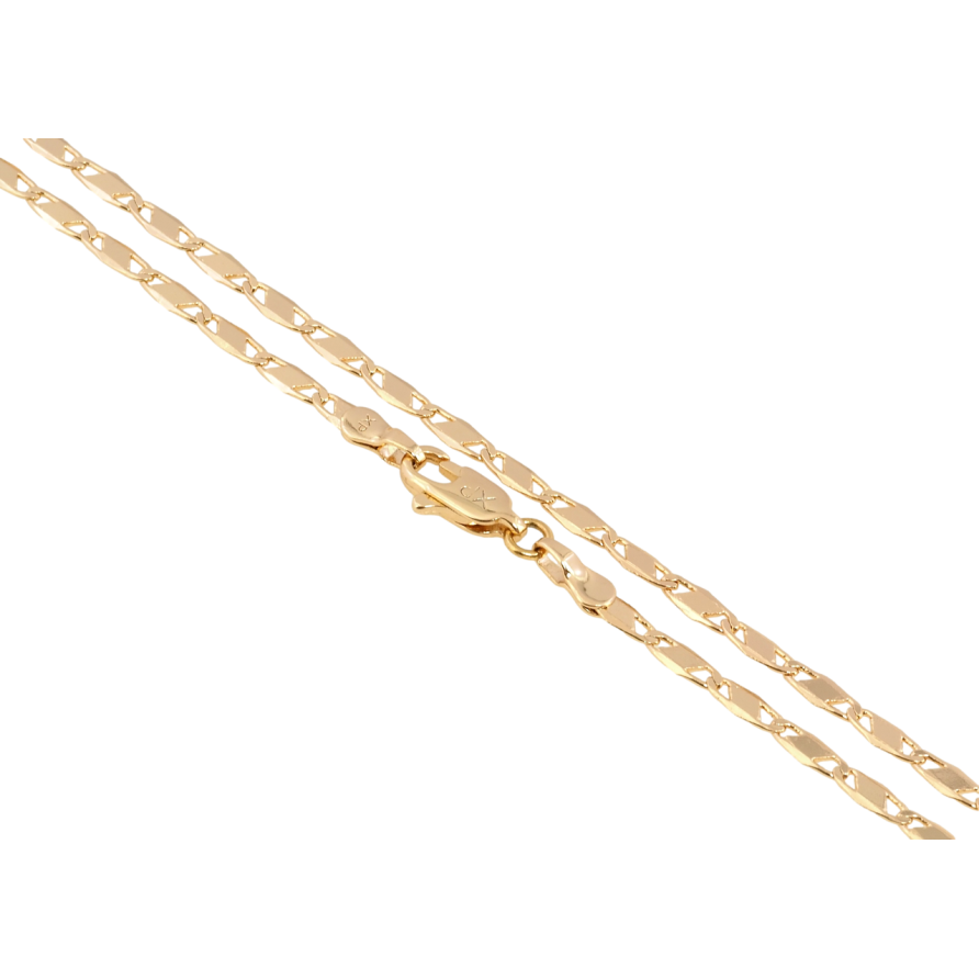 Ланцюжок Xuping Позолота 18K Плетіння Морський ланцюг довжина 45см х 3мм фото №1