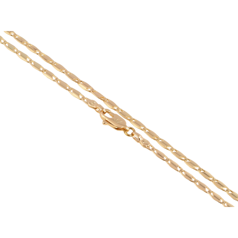 Ланцюжок Xuping Позолота 18K Плетіння Морський ланцюг довжина 45см х 3мм фото №1