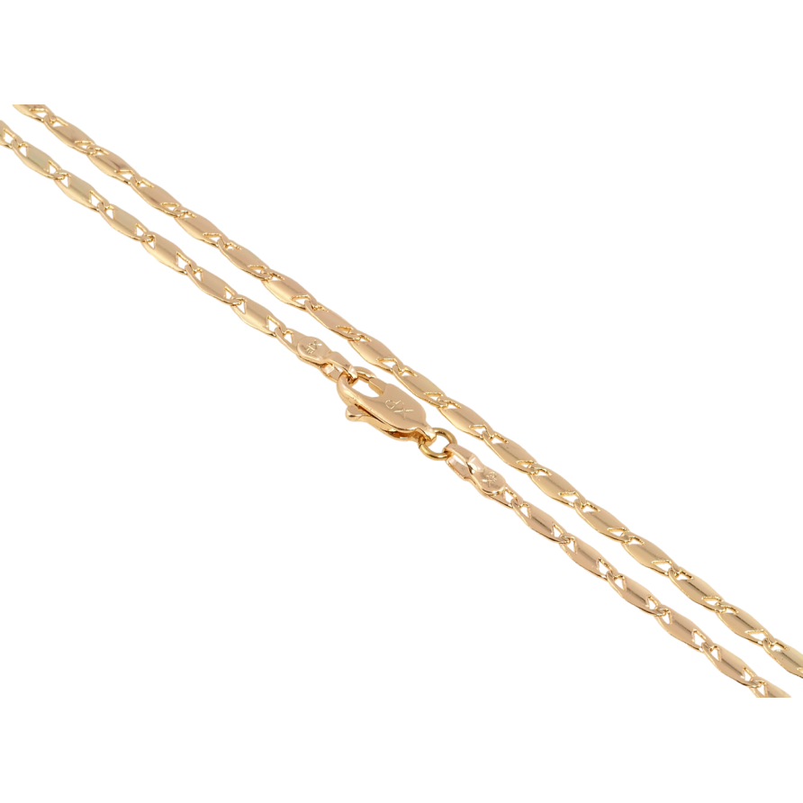 Ланцюжок Xuping Позолота 18K Плетіння Морський ланцюг довжина 45см х 3мм фото №1