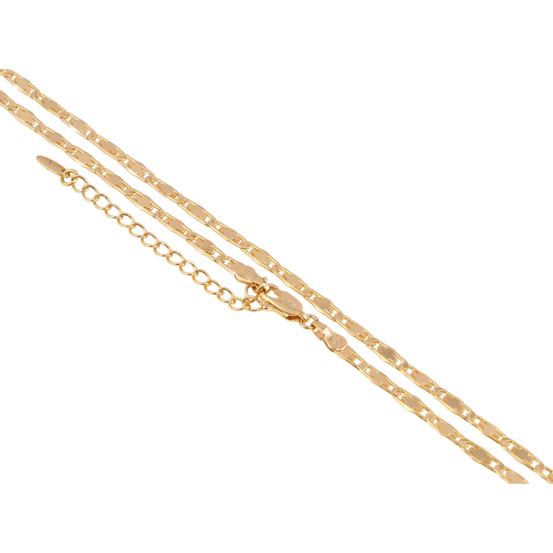 Ланцюжок Xuping Позолота 18K Плетіння Декоративний Морський ланцюг довжина з доп.ланцюжком 45-50см х 3мм фото №1