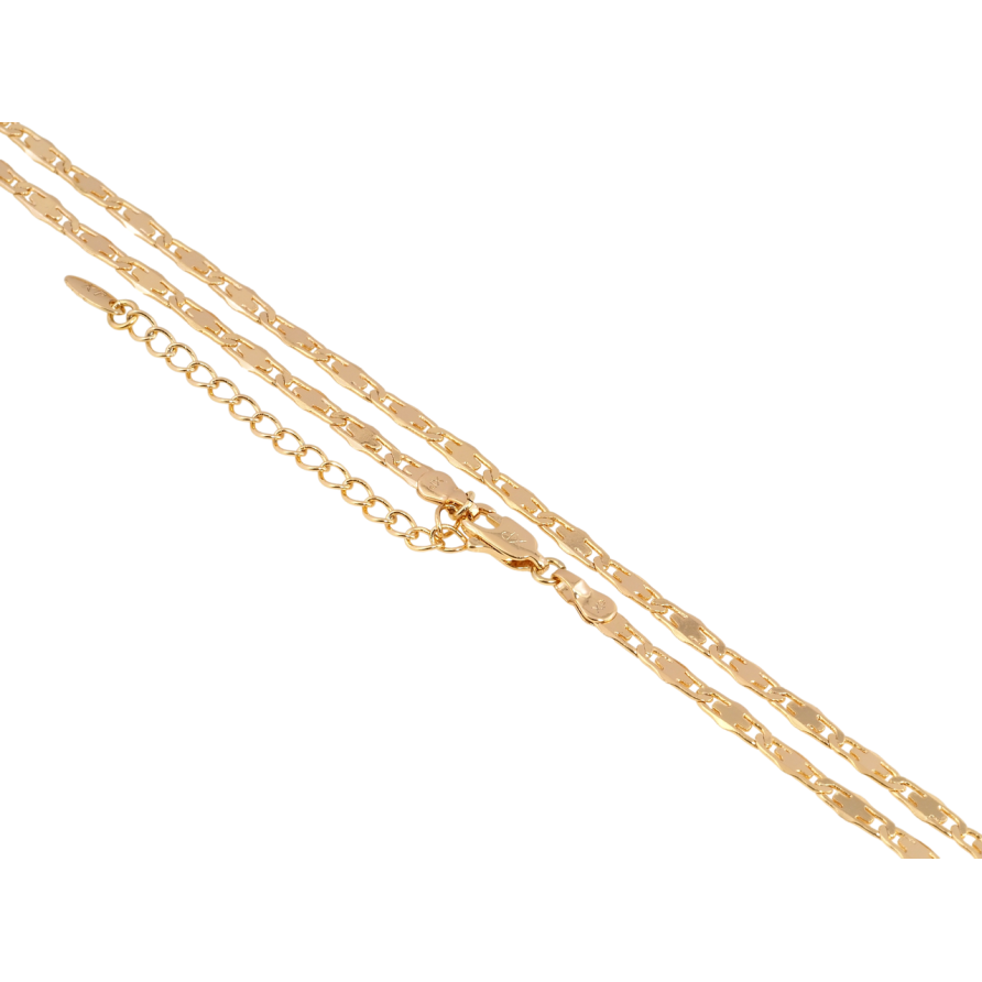 Ланцюжок Xuping Позолота 18K Плетіння Декоративний Морський ланцюг довжина з доп.ланцюжком 45-50см х 3мм фото №1