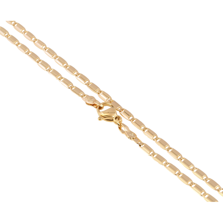 Ланцюжок Xuping Позолота 18K Плетіння Морський ланцюг довжина 45см х 3мм фото №1