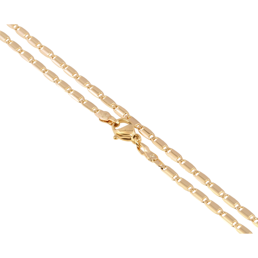 Ланцюжок Xuping Позолота 18K Плетіння Морський ланцюг довжина 45см х 3мм фото №1