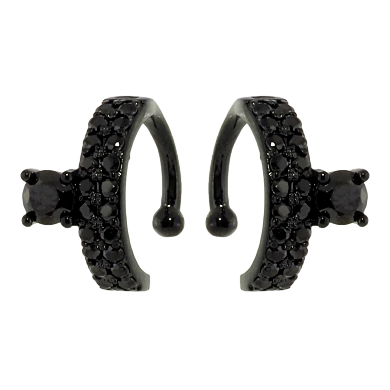 Сережки Xuping Позолота Black (чорне золото) кафи Інкрустація чорним цирконієм фото №2 Сережки Xuping Позолота Black (чорне золото) кафи Інкрустація чорним цирконієм фото №2