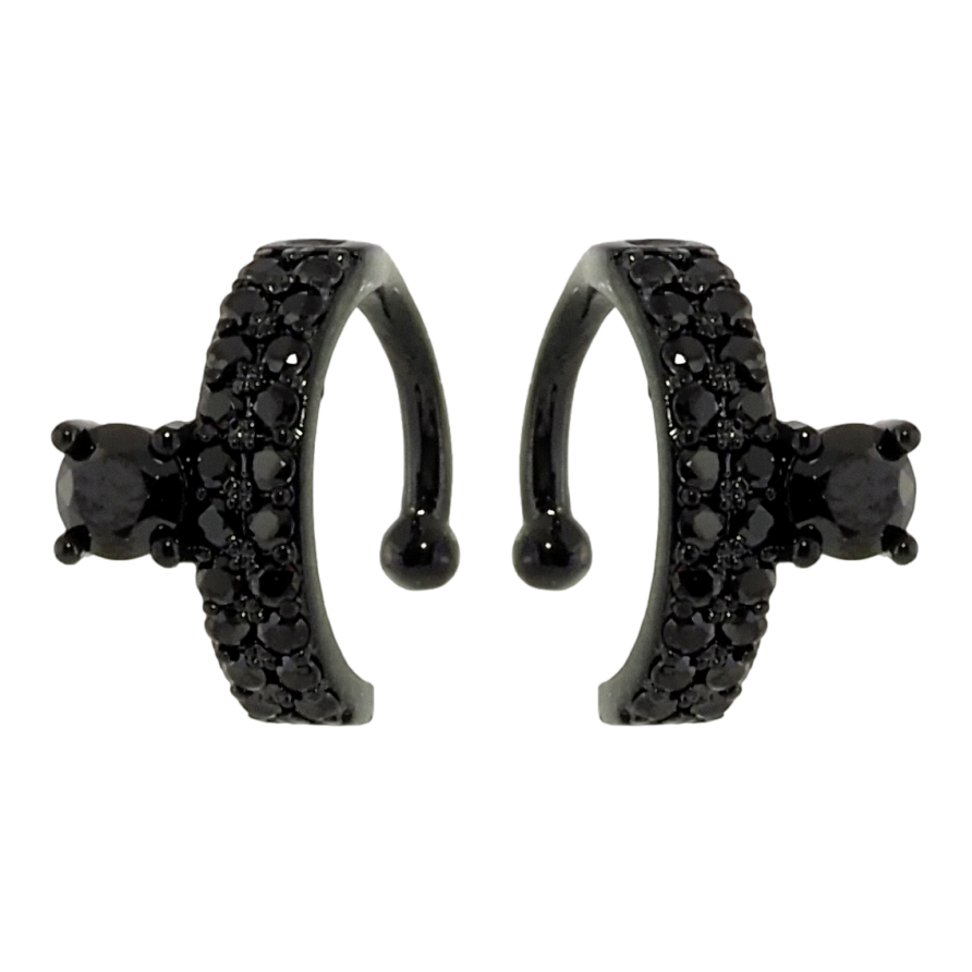 Сережки Xuping Позолота Black (чорне золото) кафи Інкрустація чорним цирконієм фото №1 Сережки Xuping Позолота Black (чорне золото) кафи Інкрустація чорним цирконієм фото №1