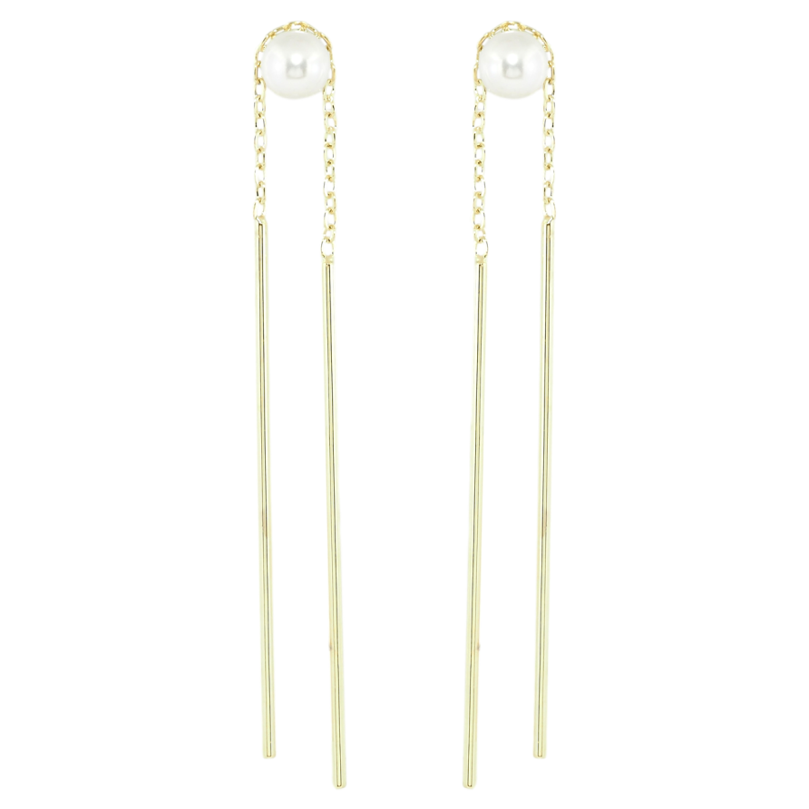 Серьги Xuping Позолота 14K пусеты Подвески с жемчужинами фото №1