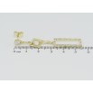 Серьги Xuping Позолота 14K пусеты Геометрические подвески с цирконием фото №2