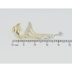 Серьги Xuping Позолота 14K пусеты Кристальные подвески фото №2