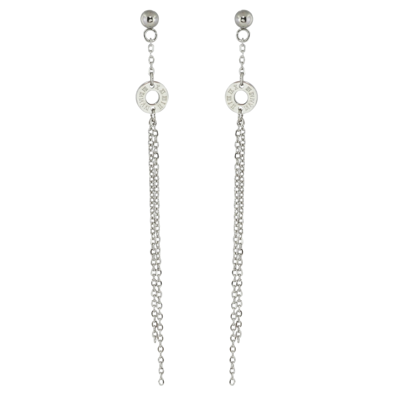 Серьги Xuping TTM Stainless Steel цвет Родий пусеты Декоративные подвески фото №1