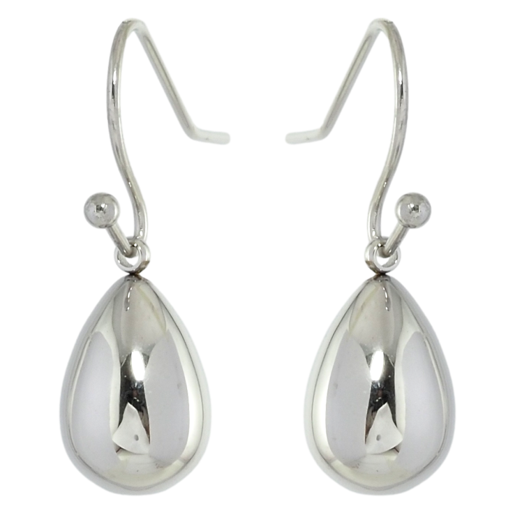 Серьги Xuping TTM Stainless Steel цвет Родий французский замок Объемные капельки фото №4