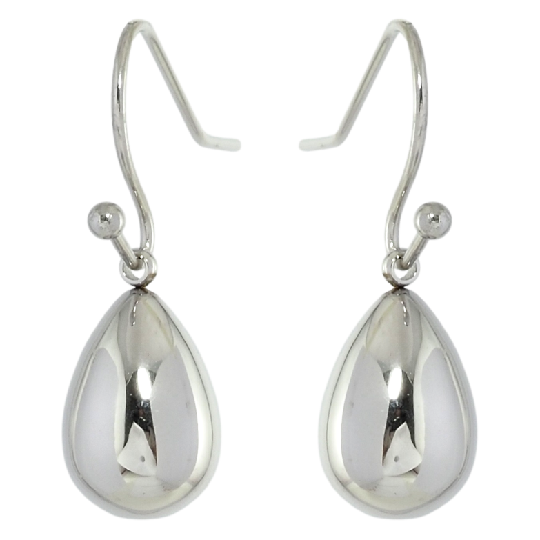 Серьги Xuping TTM Stainless Steel цвет Родий французский замок Объемные капельки фото №2