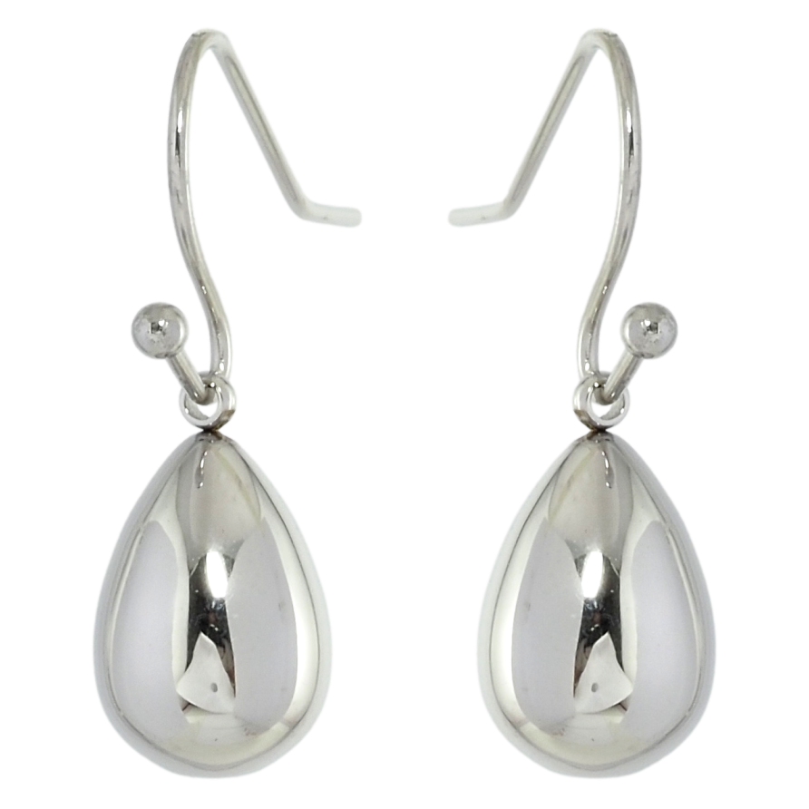 Серьги Xuping TTM Stainless Steel цвет Родий французский замок Объемные капельки фото №1