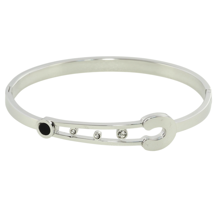 Браслет Xuping ТТМ Stainless Steel колір Родій Шпилька ø 6см фото №7