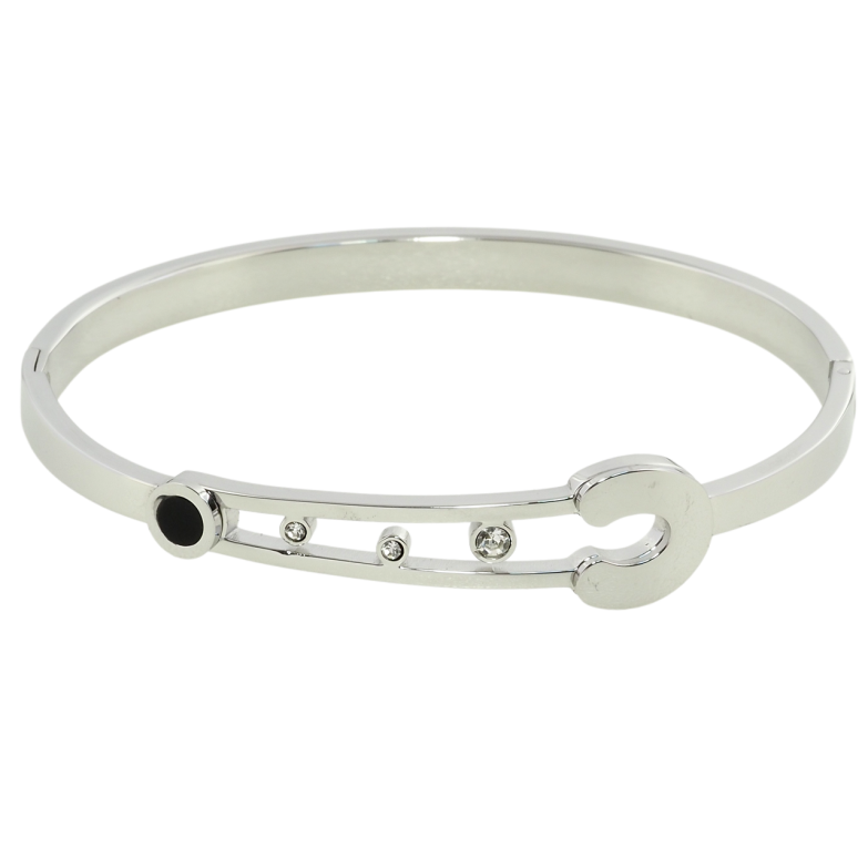 Браслет Xuping ТТМ Stainless Steel колір Родій Шпилька ø 6см фото №1