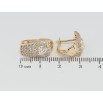 Сережки Xuping Позолота 18K англійський замок Інкрустація цирконієм фото №2