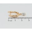 Сережки Xuping Позолота 18K англійський замок Підвіски кристальні крапельки фото №2