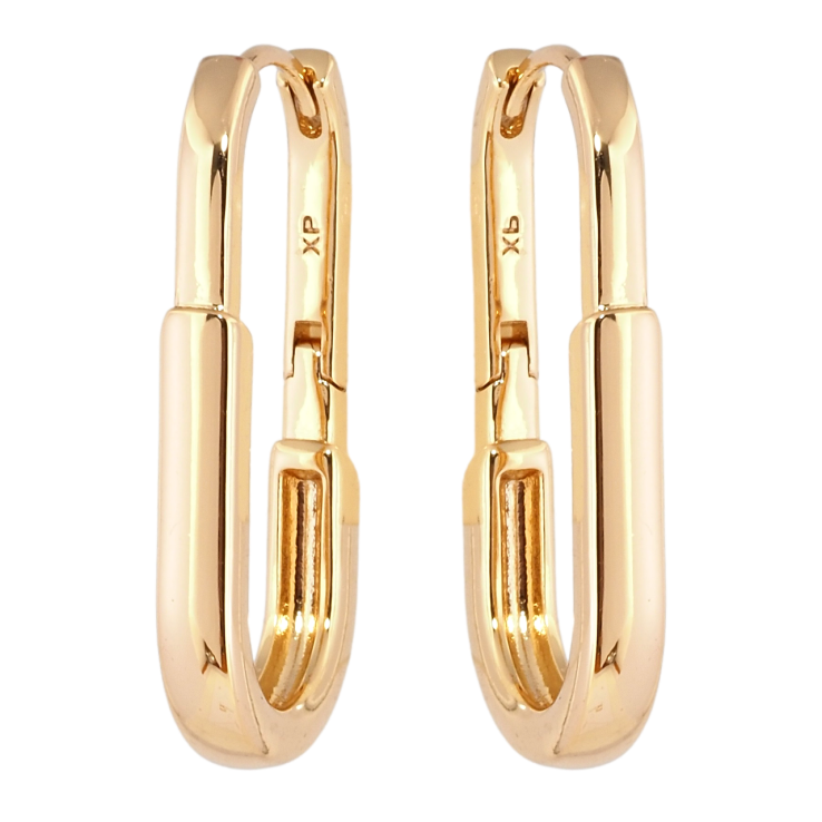 Серьги Xuping Позолота 18K колечки Декоративные овалы фото №16