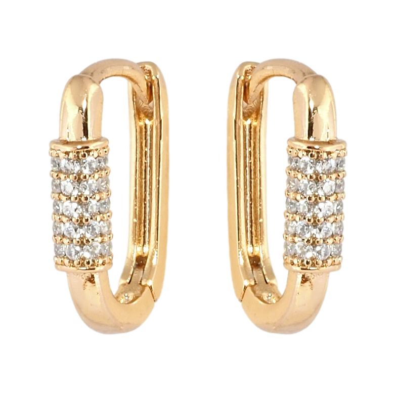 Сережки Xuping Позолота 18K колечка Інкрустація цирконієм фото №20