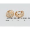 Сережки Xuping Позолота 18K колечка Інкрустація цирконієм фото №2