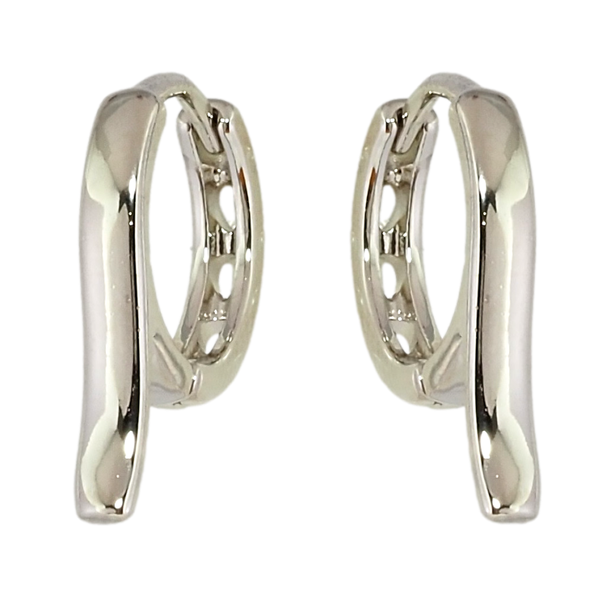 Серьги Xuping Родий колечки Декоративные фото №1