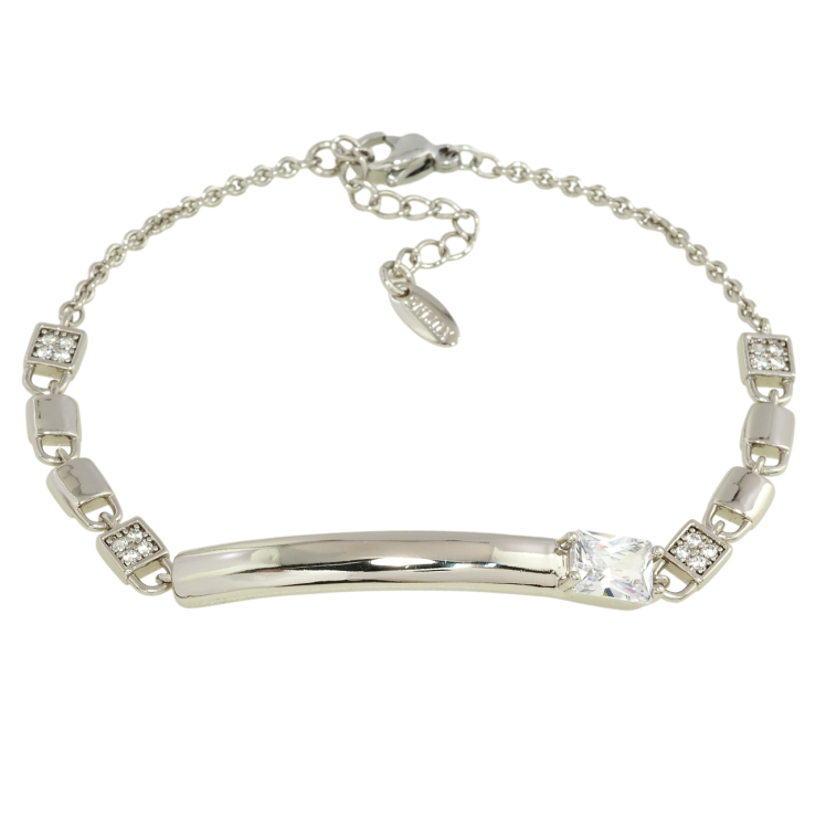 Браслет Xuping Родій Ланцюжок з декоративною вставкою довжина з дод. ланцюжком 17-20см х 2мм фото №17