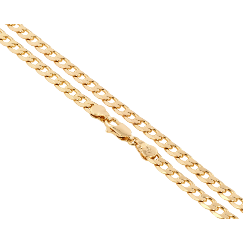 Цепочка Xuping Позолота 18K Плетение Панцирное длина 44см х 5мм фото №1