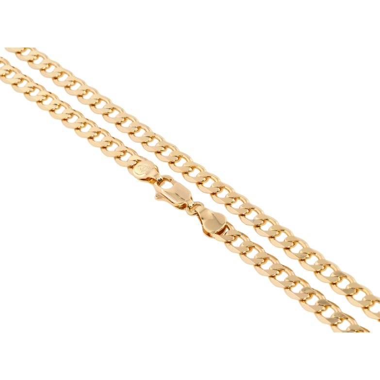 Цепочка Xuping Позолота 18K Плетение Панцирное длина 49см х 5мм фото №4