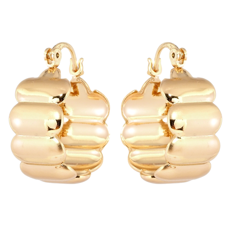 Сережки Xuping Позолота 18K замок-шпилька Хвилясті з комбінованим напиленням ø 2см фото №11 Сережки Xuping Позолота 18K замок-шпилька Хвилясті з комбінованим напиленням ø 2см фото №11