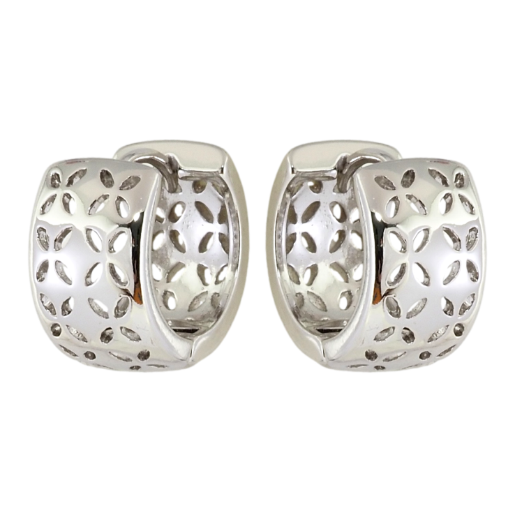 Сережки Xuping Родій колечка Різний квітковий орнамент фото №7 Сережки Xuping Родій колечка Різний квітковий орнамент фото №7