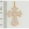 Кулон Xuping Позолота 18K Крест с цирконием для цепочки до 6мм фото №2