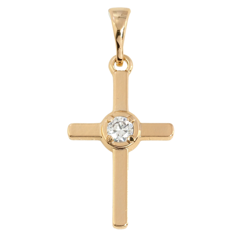 Кулон Xuping Позолота 18K Хрест із цирконієм для ланцюжка до 5мм фото №21