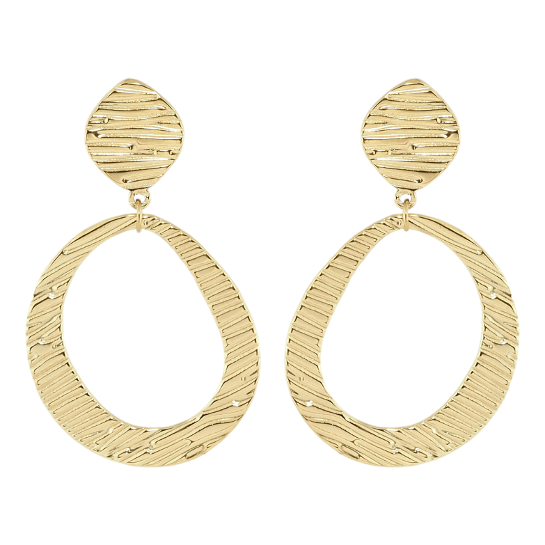 Сережки Xuping TTM Stainless Steel колір 14K пусети Декоративні підвіски фото №1