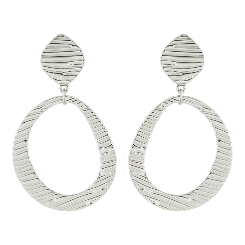 Серьги Xuping TTM Stainless Steel цвет Родий пусеты Декоративные подвески фото №1