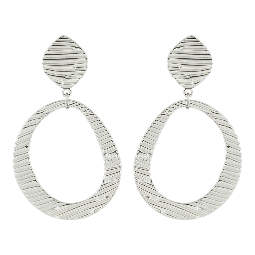 Сережки Xuping TTM Stainless Steel колір Родій пусети Декоративні підвіски фото №1