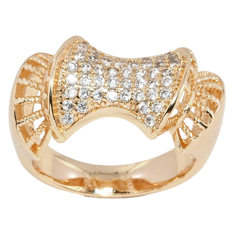 Кольцо Xuping M&L Цвет 18К Декоративный узор с цирконием фото №4