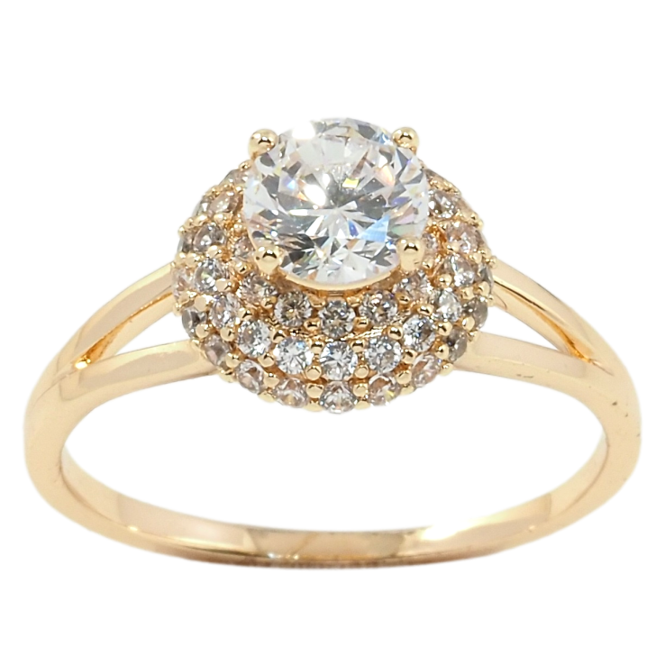 Каблучка Xuping M&L Колір 18К Фіаніт в обрамленні цирконію фото №20