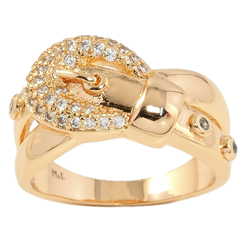 Каблучка Xuping M&L Колір 18К Ремінь із цирконієм фото №10