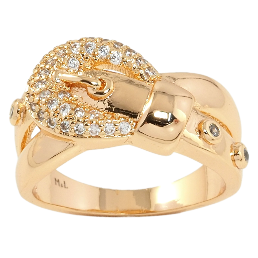 Каблучка Xuping M&L Колір 18К Ремінь із цирконієм фото №1