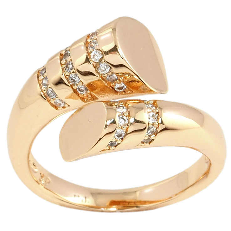 Каблучка Xuping M&L Колір 18К Візерунок з доріжками цирконію фото №2