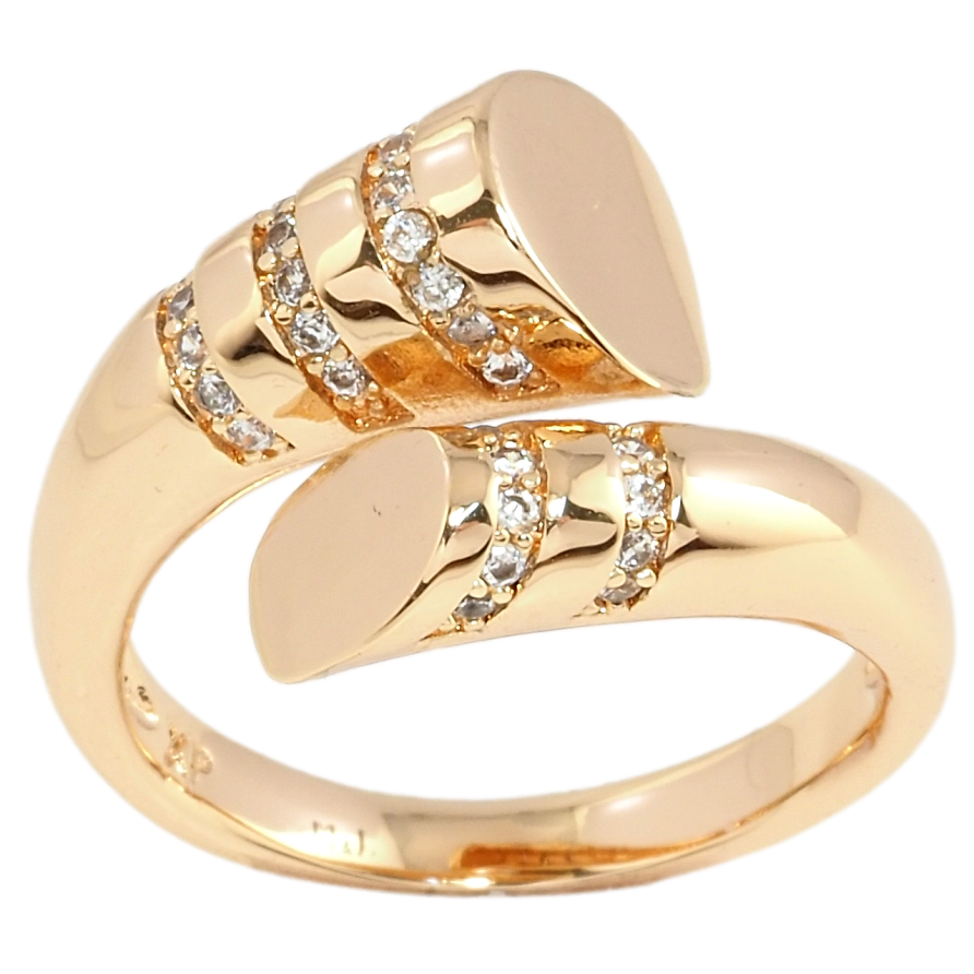 Каблучка Xuping M&L Колір 18К Візерунок з доріжками цирконію фото №1