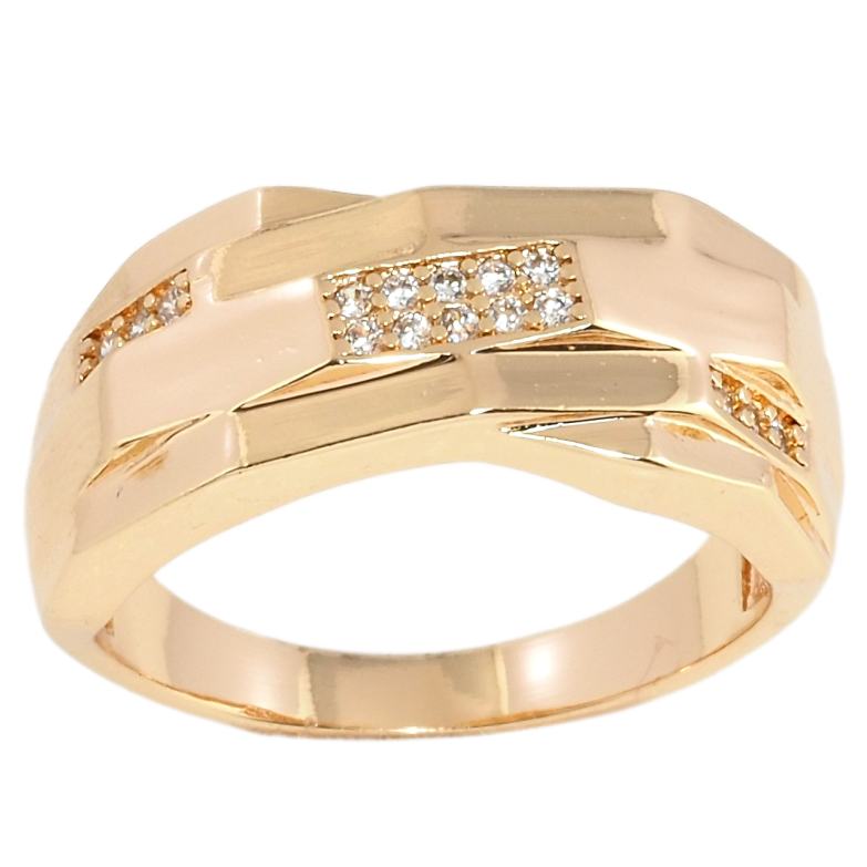 Каблучка Xuping M&L Колір 18К Декоративний візерунок із цирконієм фото №1