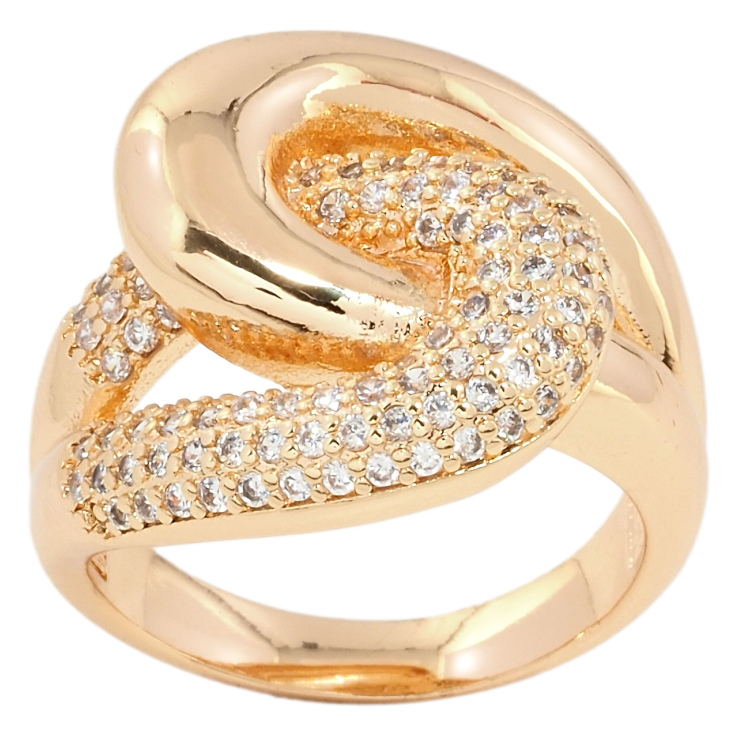 Каблучка Xuping M&L Колір 18К Петельки з цирконієм фото №7