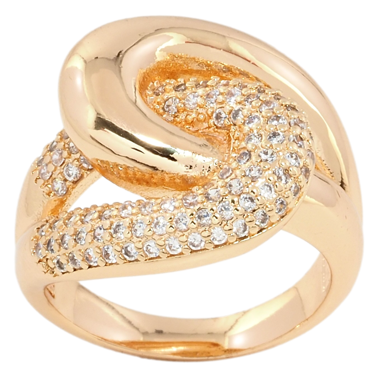 Каблучка Xuping M&L Колір 18К Петельки з цирконієм фото №1