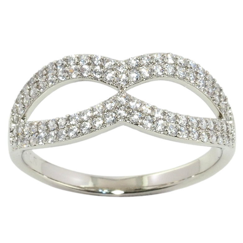 Каблучка Xuping Родій Інкрустація цирконієм фото №1