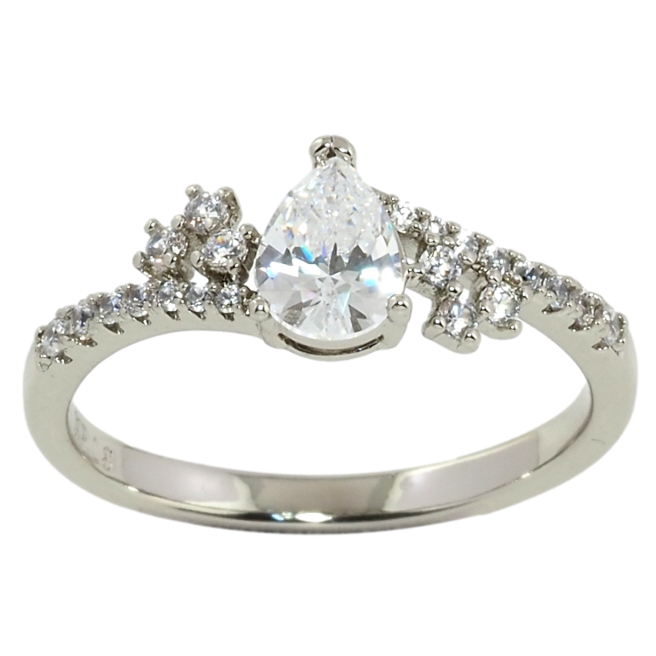 Каблучка Xuping Родій Витончений візерунок з цирконієм фото №14 Каблучка Xuping Родій Витончений візерунок з цирконієм фото №14