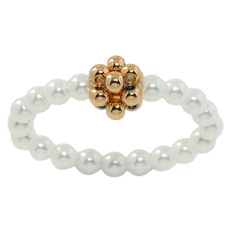 Кольцо Xuping Позолота 18K Бусины на резинке, ø 3мм свободный размер от 17 до 18 фото №21