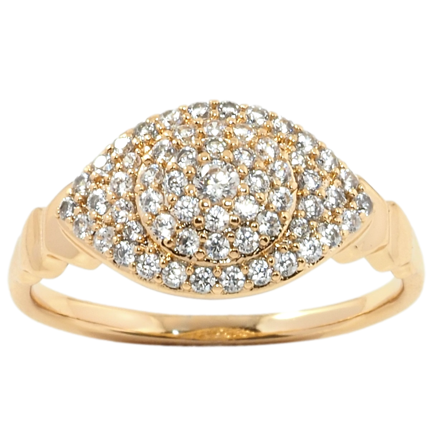 Кольцо Xuping Позолота 18K Инкрустация цирконием фото №1