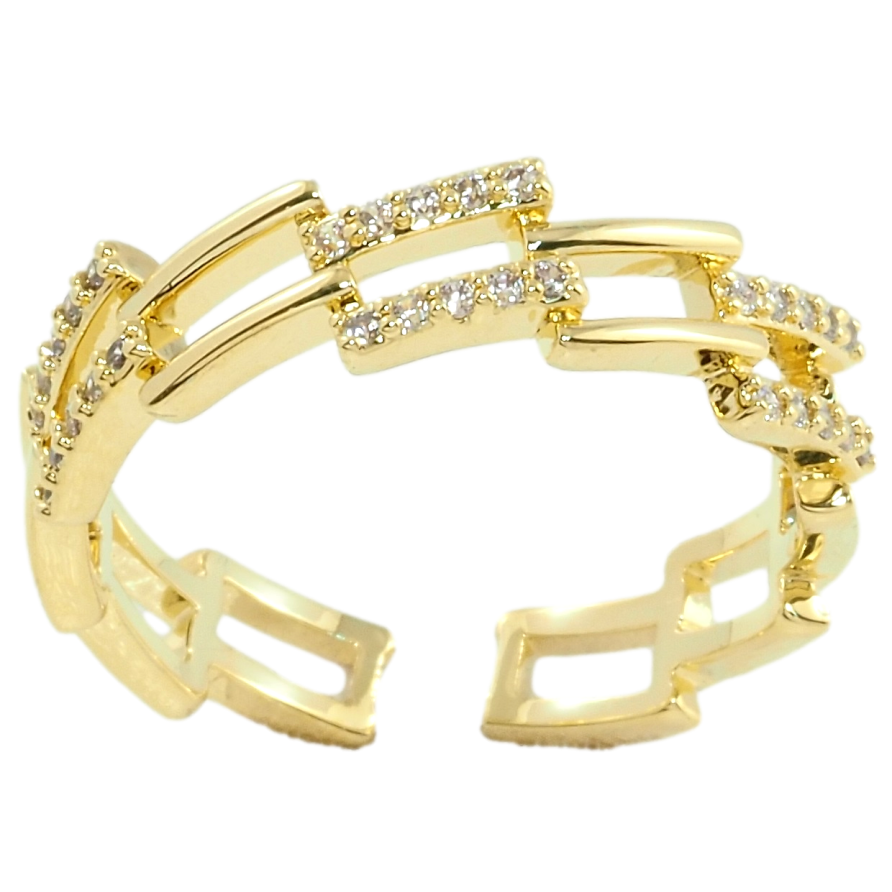 Кольцо Xuping QQMM Позолота 14K Декоративный орнамент с цирконием фото №1