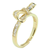 Кольцо Xuping QQMM Позолота 14K Кристальный бант фото №2