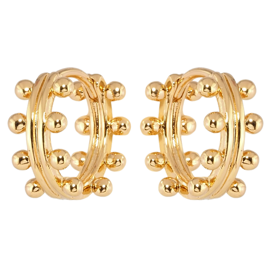 Серьги Xuping Позолота 18K колечки Декоративные фото №1